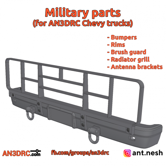 Military parts for AN3DRC Chevy trucks