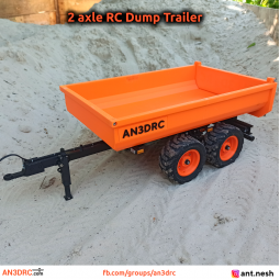 2 Axle RC Dump trailer