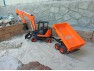 3D Printed RC Wheeled Mini Excavator + Trailer in 1/8.5 scale
