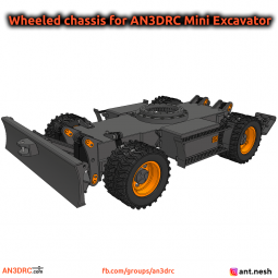 Wheeled chassis for Mini Excavator