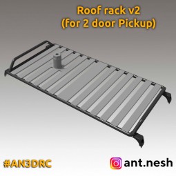ROOF RACK V2 FOR 3D PRINTED HUMMER H1 2DR PICKUP