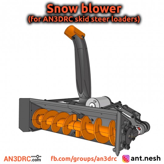 Snow blower for [AN3DRC] skid steer loaders